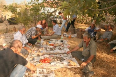 BAYRAMİÇ KÖYÜNDE BALIK ZİYAFETİ